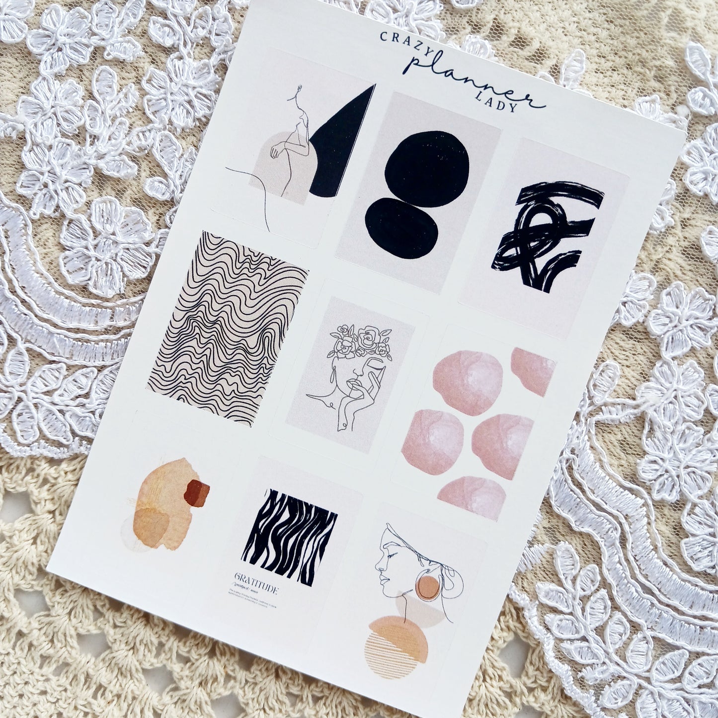 Abstract Love Sticker Sheet