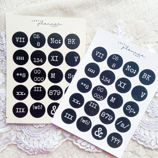 Sticker sheet - Vintage Circles