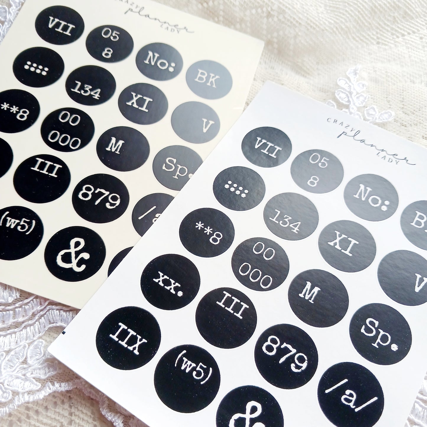 Sticker sheet - Vintage Circles