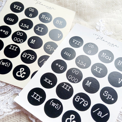 Sticker sheet - Vintage Circles