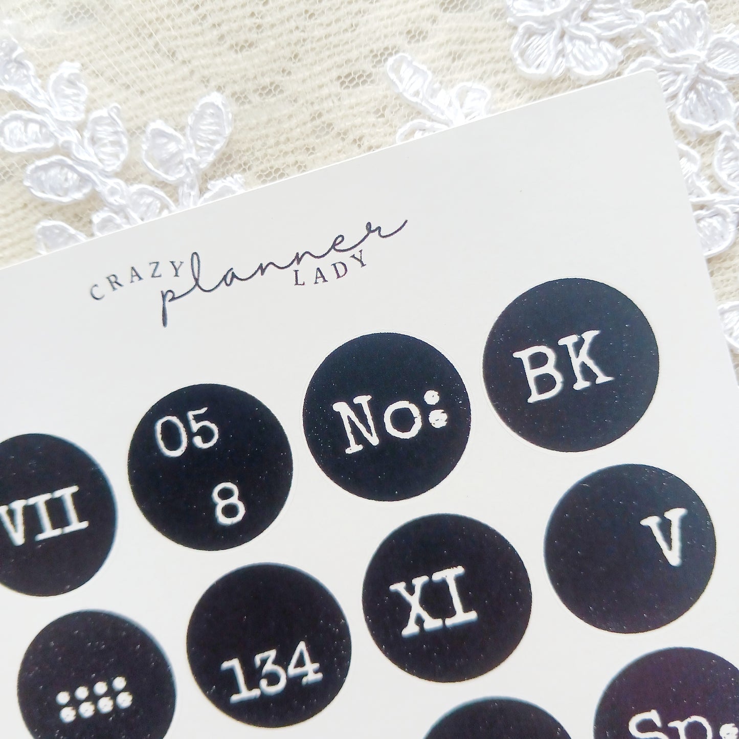 Sticker sheet - Vintage Circles