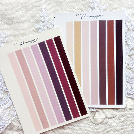 Sticker sheet - Basic Washi Strips