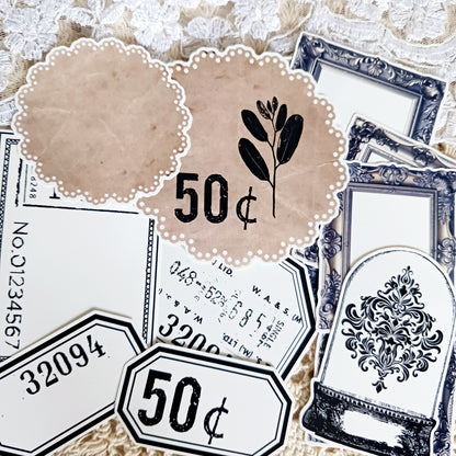Stickers Pack - Vintage Elements for art journaling