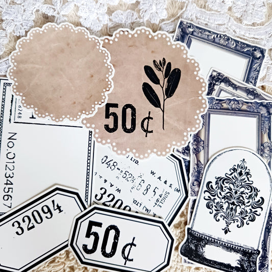 Stickers Pack - Vintage Elements for art journaling