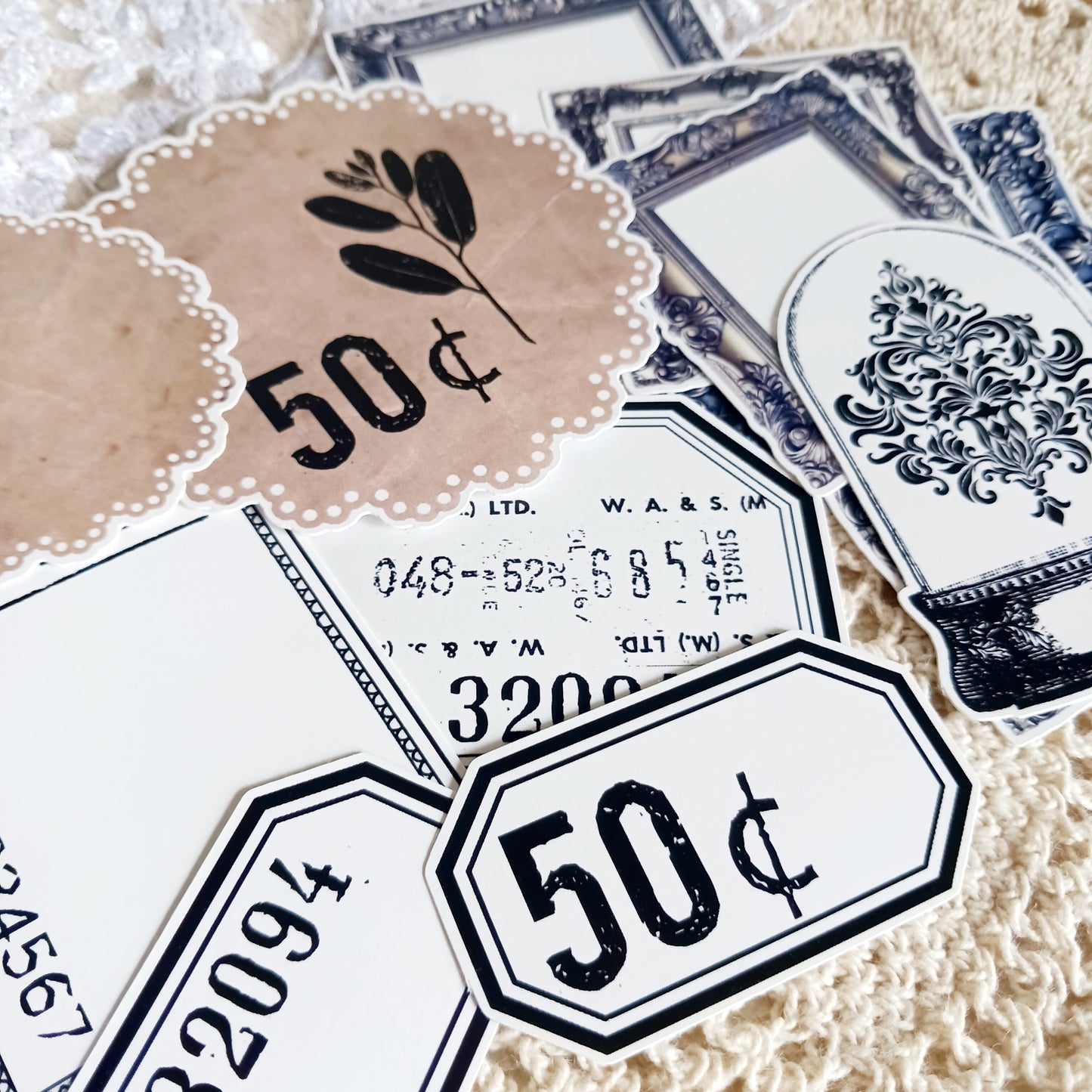Stickers Pack - Vintage Elements for art journaling