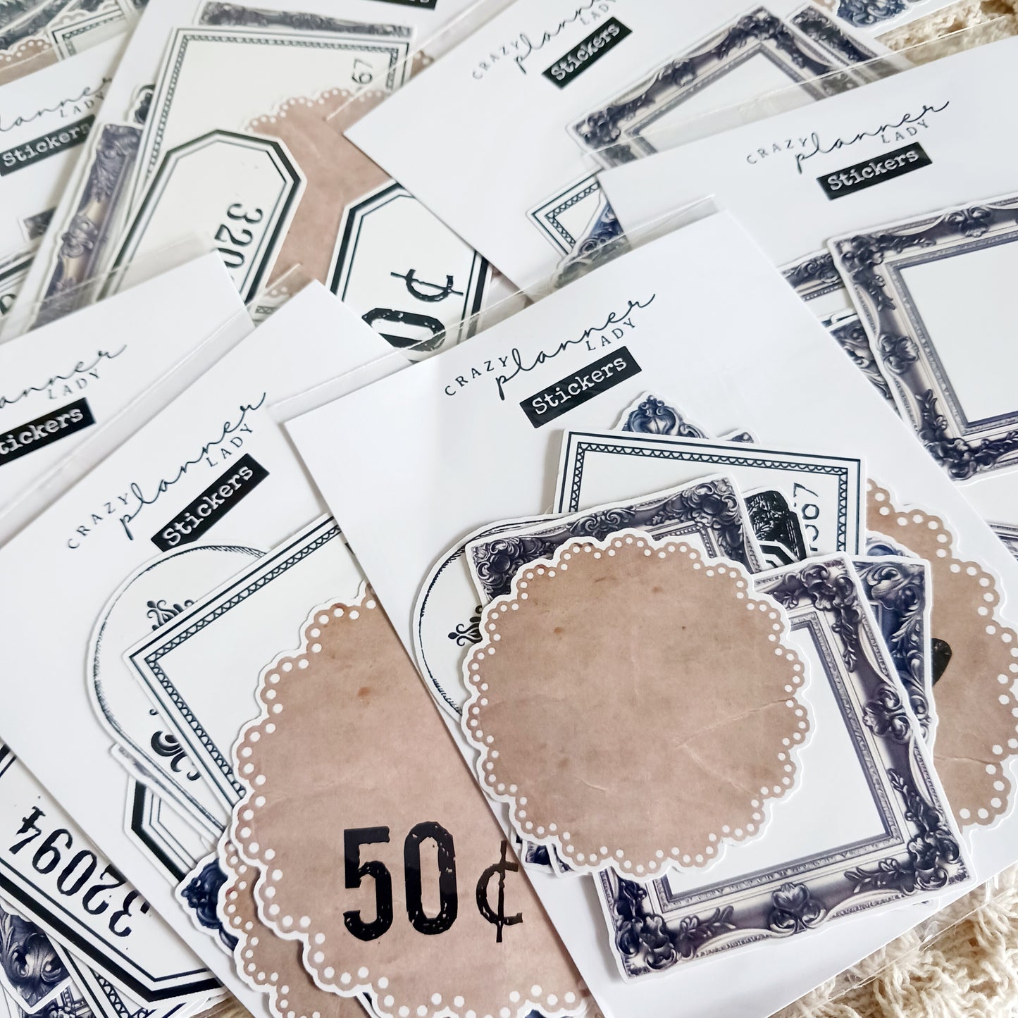 Stickers Pack - Vintage Elements for art journaling