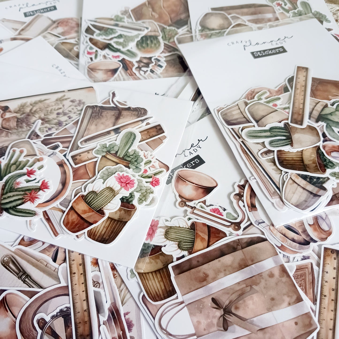 Stickers Pack - Vintage stationery elements for journaling and scrapbooking