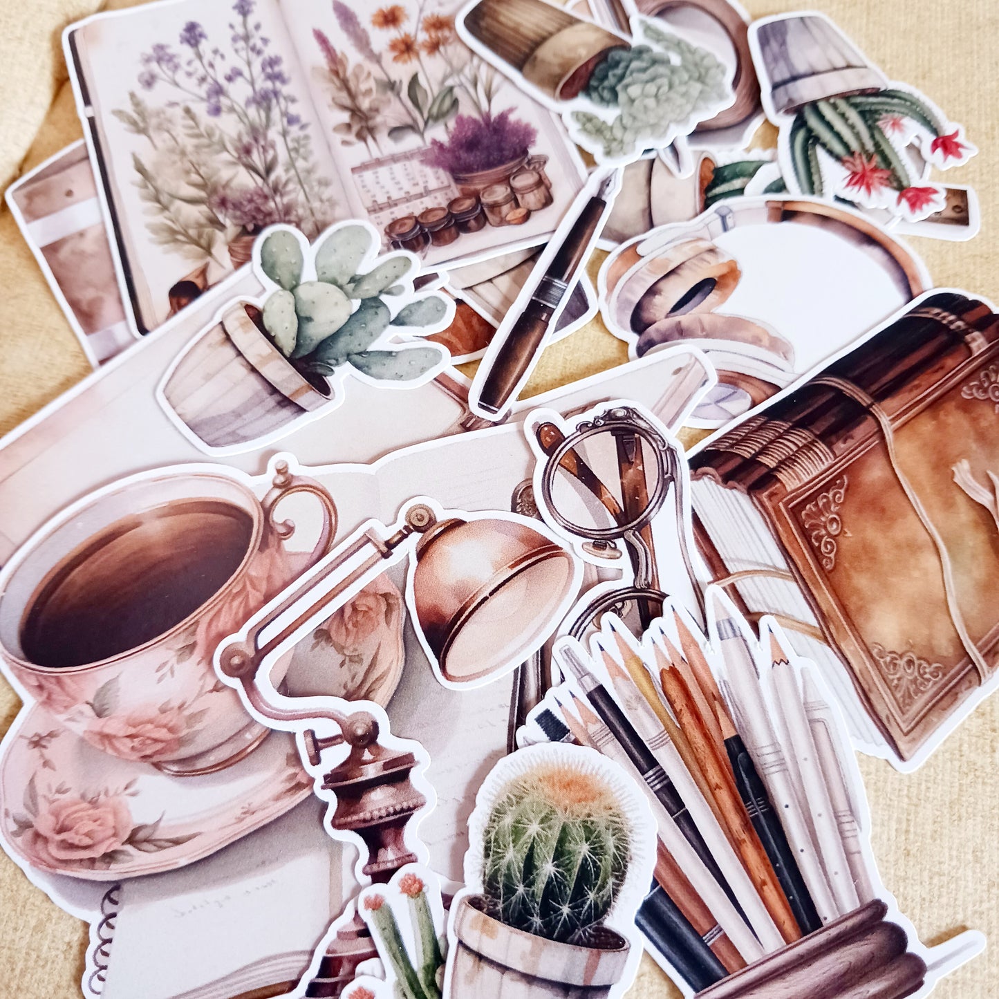 Stickers Pack - Vintage stationery elements for journaling and scrapbooking