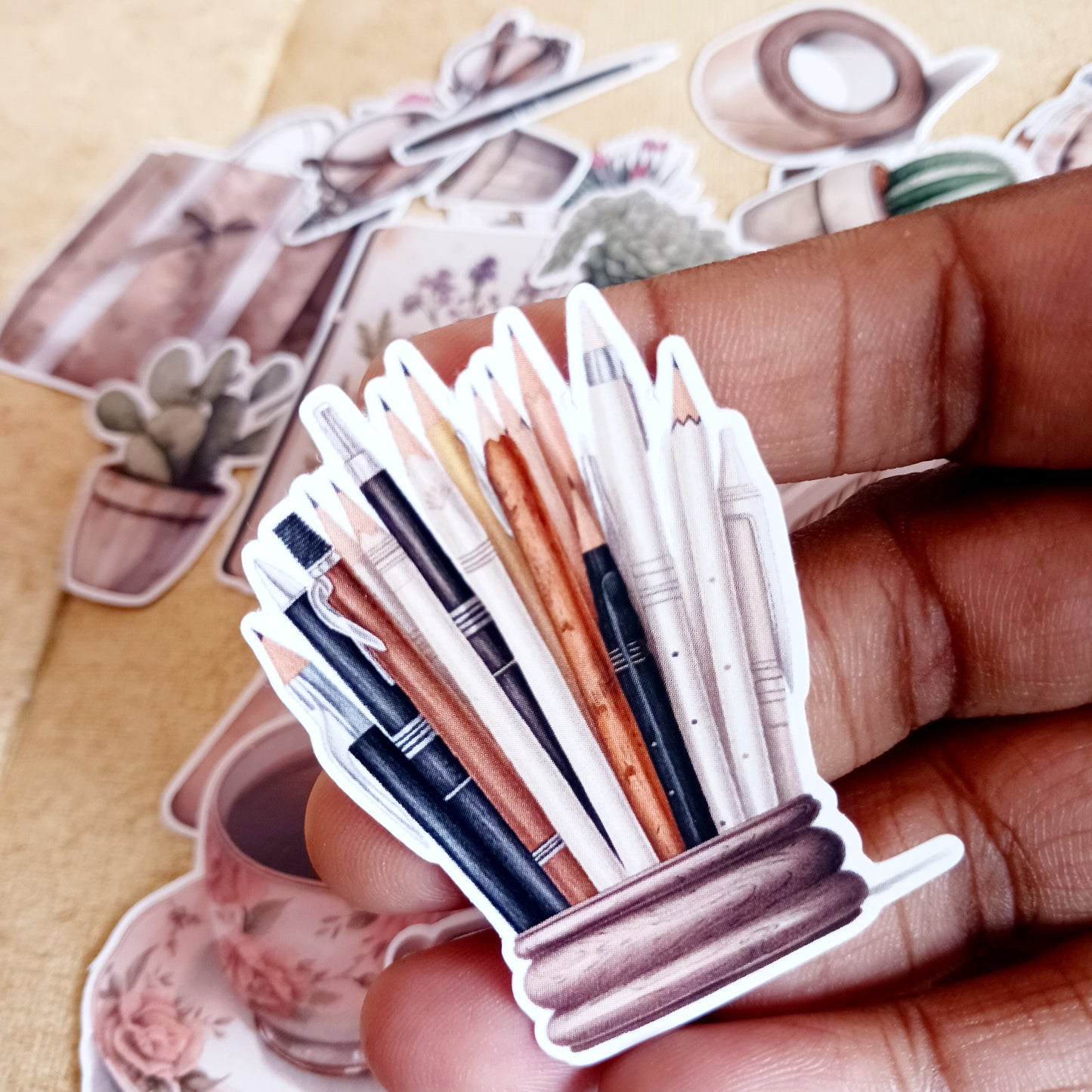 Stickers Pack - Vintage stationery elements for journaling and scrapbooking