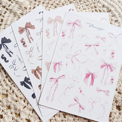 Neutral Bows Sticker Pack - Set of 4 Sticker Sheets