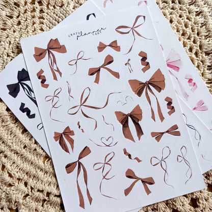 Neutral Bows Sticker Pack - Set of 4 Sticker Sheets