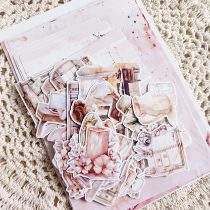 Cozy Mini Journal Kit - Stickers, Papers & Labels for Journaling