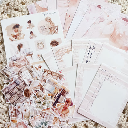 Cozy Mini Journal Kit - Stickers, Papers & Labels for Journaling