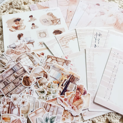 Cozy Mini Journal Kit - Stickers, Papers & Labels for Journaling
