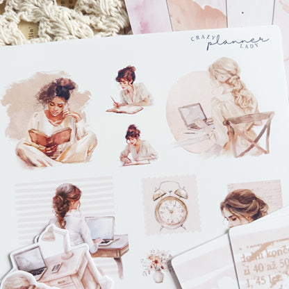 Cozy Mini Journal Kit - Stickers, Papers & Labels for Journaling