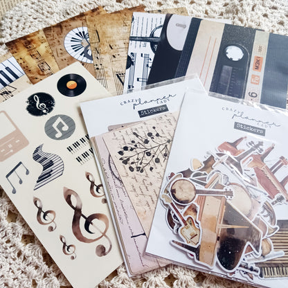Music Mini Journal Kit - Journaling & Scrapbooking Essentials