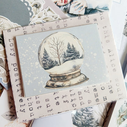 Ephemera Journal cards - Frosted Whispers