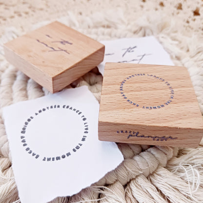 Wooden stamps set - In the moment