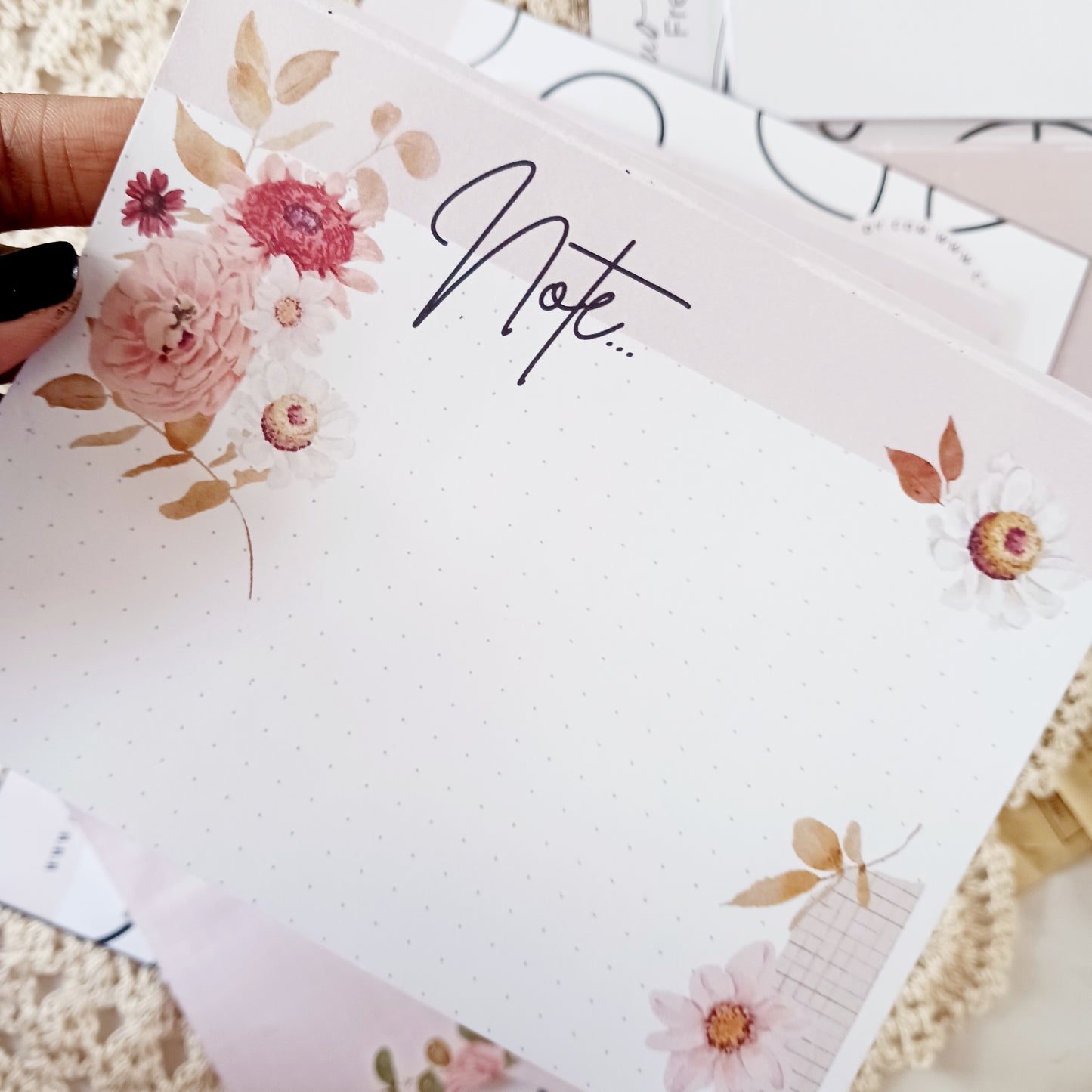 Fresh Start - Duo Notepad Set | Aesthetic Notepads for Journaling & Daily Planning | Chic Stationery