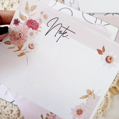 Fresh Start - Duo Notepad Set | Aesthetic Notepads for Journaling & Daily Planning | Chic Stationery