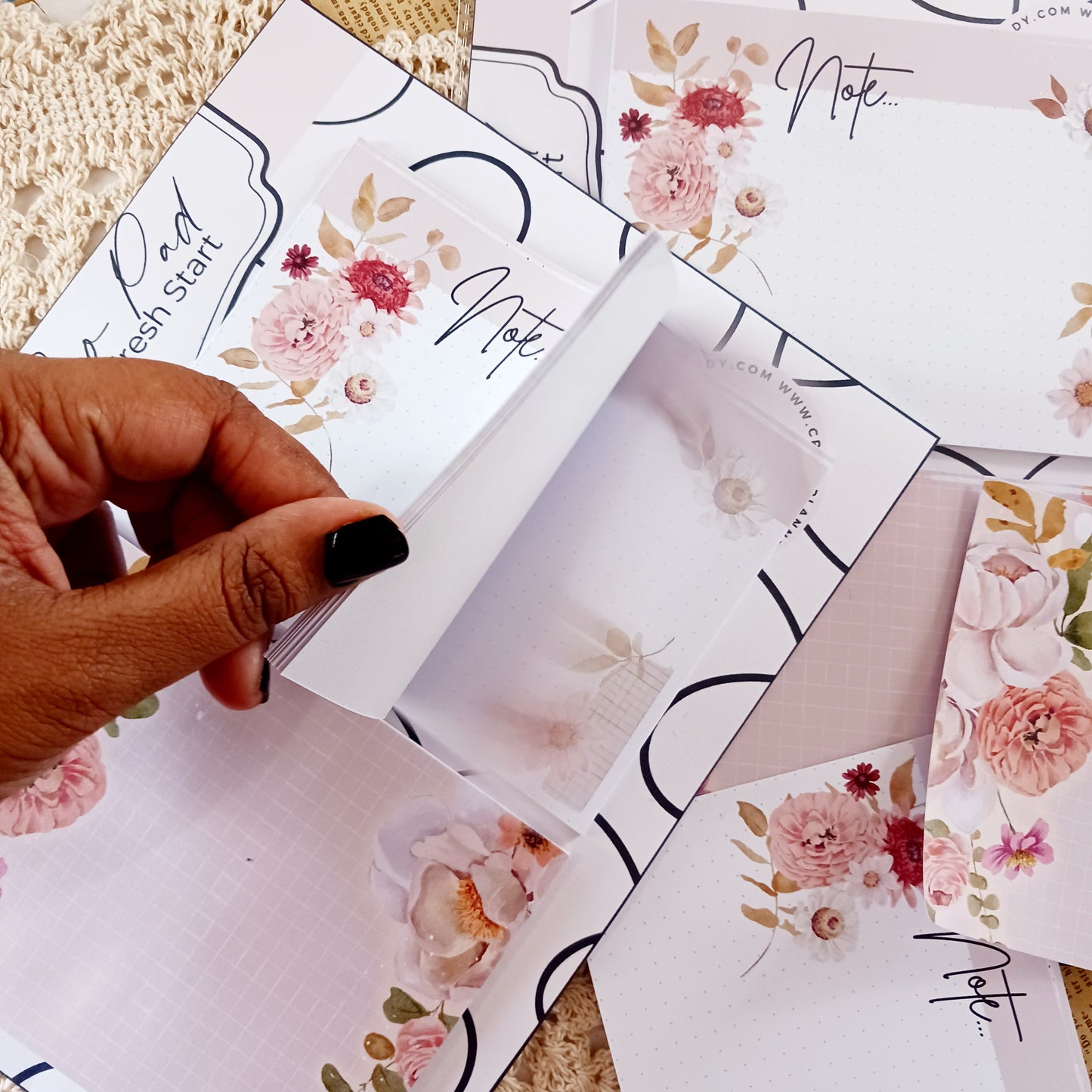 Fresh Start - Duo Notepad Set | Aesthetic Notepads for Journaling & Daily Planning | Chic Stationery