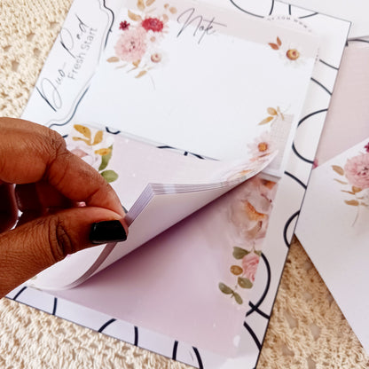 Fresh Start - Duo Notepad Set | Aesthetic Notepads for Journaling & Daily Planning | Chic Stationery