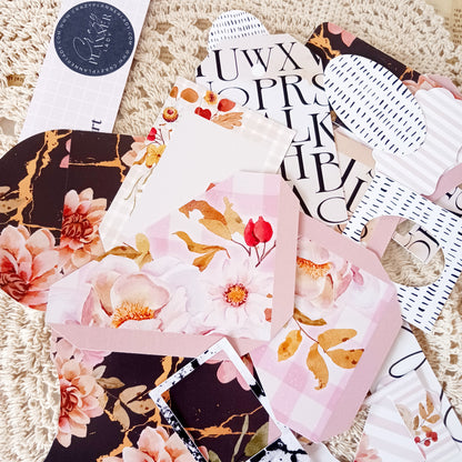 Fresh Start - Tags & Pockets Ephemera Pack | Vintage-Inspired Cardstock for Junk Journals & Collage Art