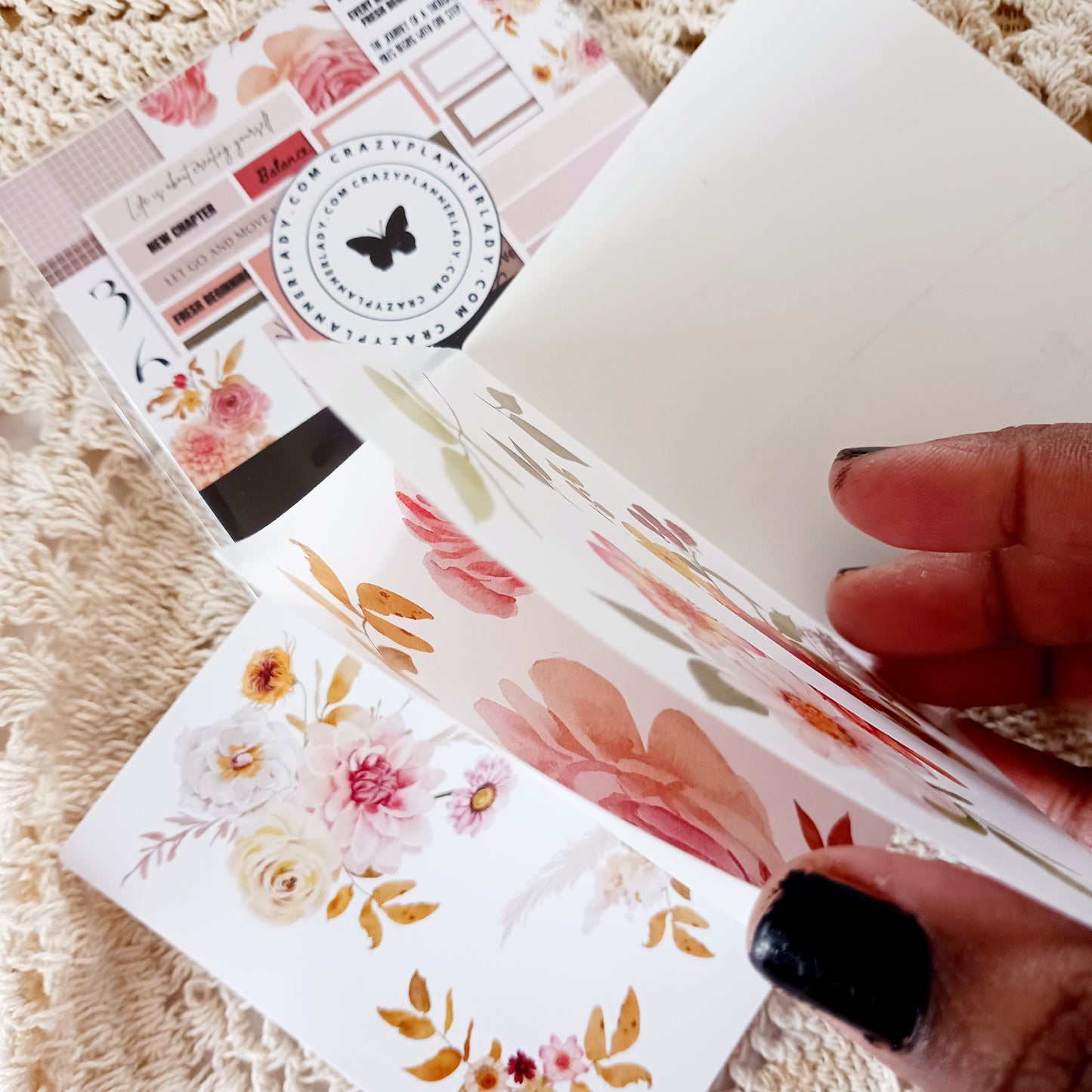 Fresh Start - Mini Sticker Book | 16-Page Sticker Collection for Planners & Scrapbooks | Journaling Stickers