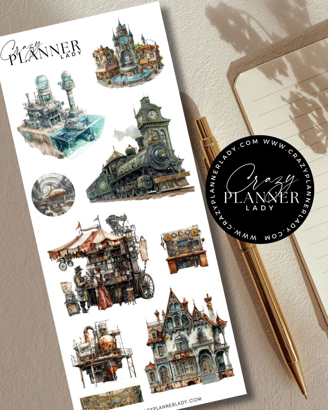 Autumn Sticker Set – Steampunk