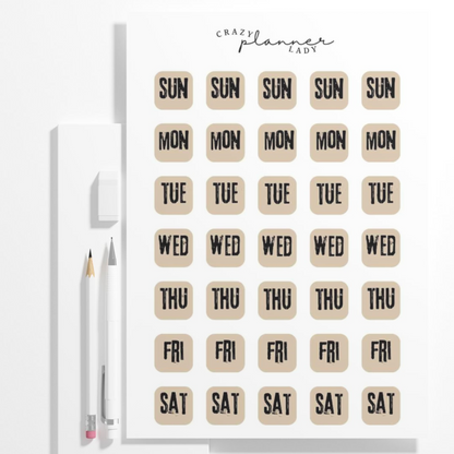 ✨ Functional Planner Stickers 2025 Collection ✨ Weekly Boxes