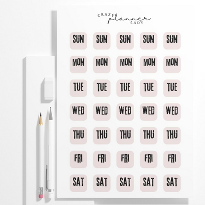 ✨ Functional Planner Stickers 2025 Collection ✨ Weekly Boxes