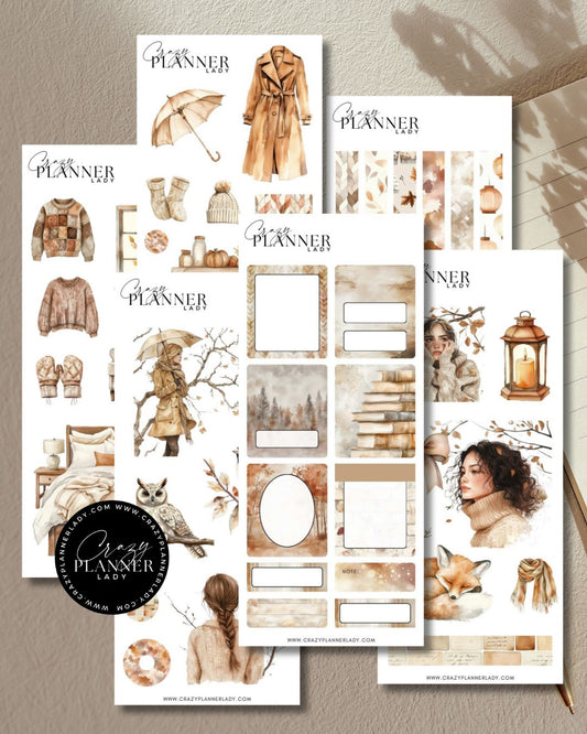 Autumn Sticker Set – Cozy day