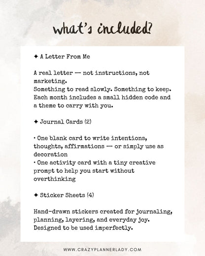 Monthly Mail Club Subscription