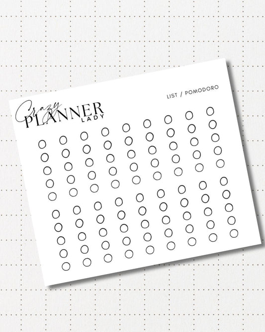Minimal Planner Stickers – list | Neutral Functional Stickers | 3x3.5” Matte Sheet