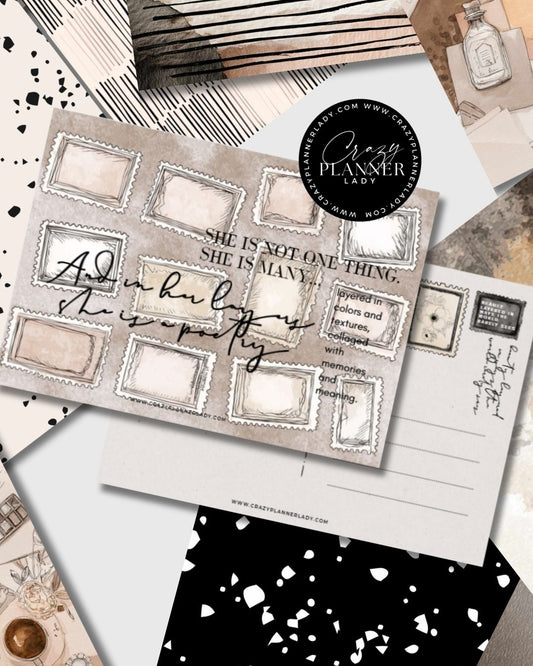 Gold Foiled Postcard 01 | Journaling & Happy Mail
