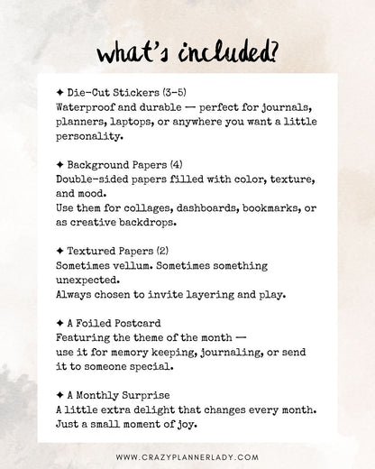 Monthly Mail Club Subscription