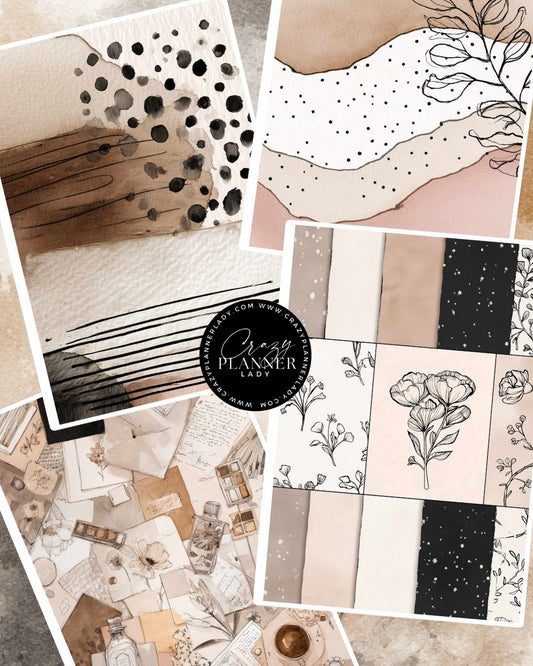 Double Sided Scrapbook Papers (4 pcs) | 5x7 Inch Paper Pack