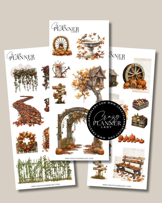 Autumn Sticker Set – Garden Walk