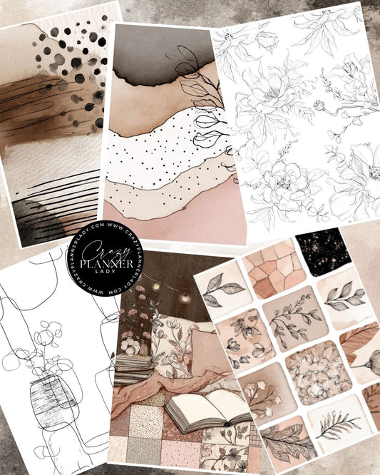 Vellum Papers Set (6 pcs) | 5x7 Inch Scrapbook Sheets