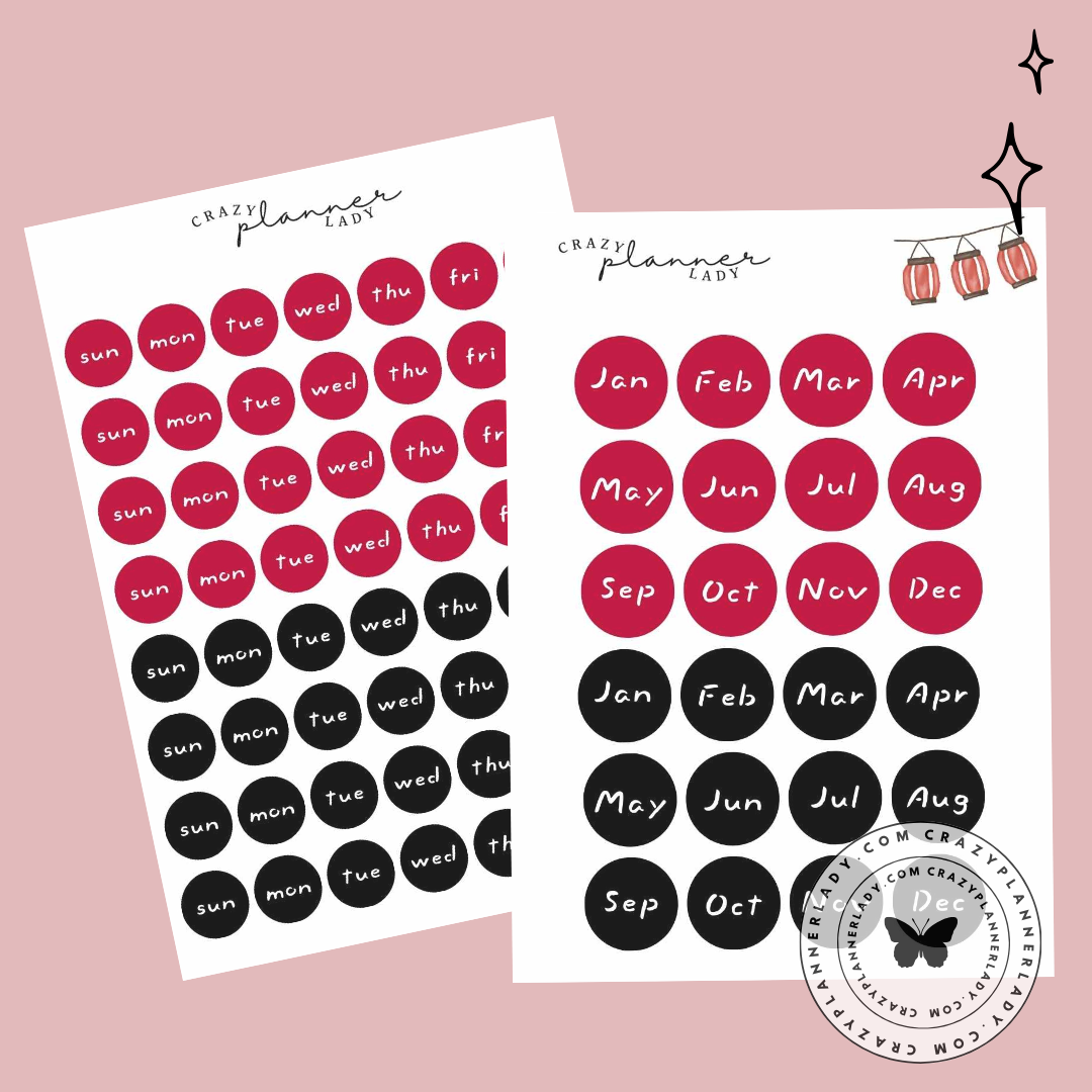 ✨ Functional Planner Stickers 2025 Collection ✨Japanese Style