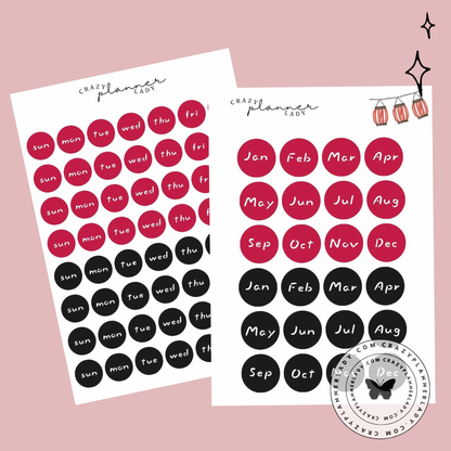 ✨ Functional Planner Stickers 2025 Collection ✨Japanese Style