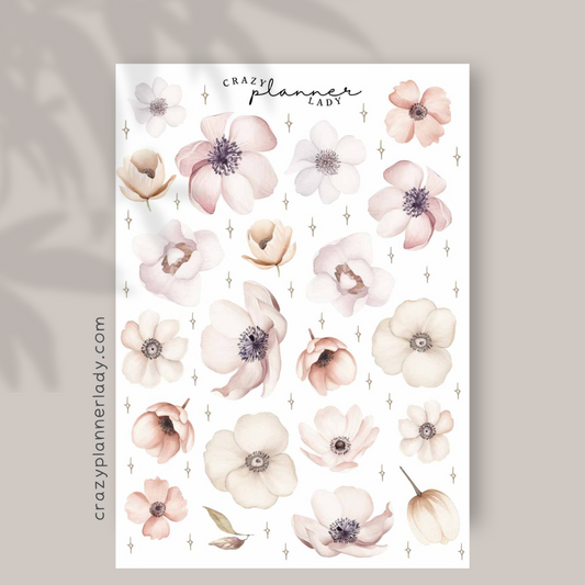 Floral Meadow Florals | A6 Sticker Sheet