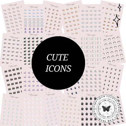 ✨ Functional Planner Stickers 2025 Collection ✨ Cute Icons