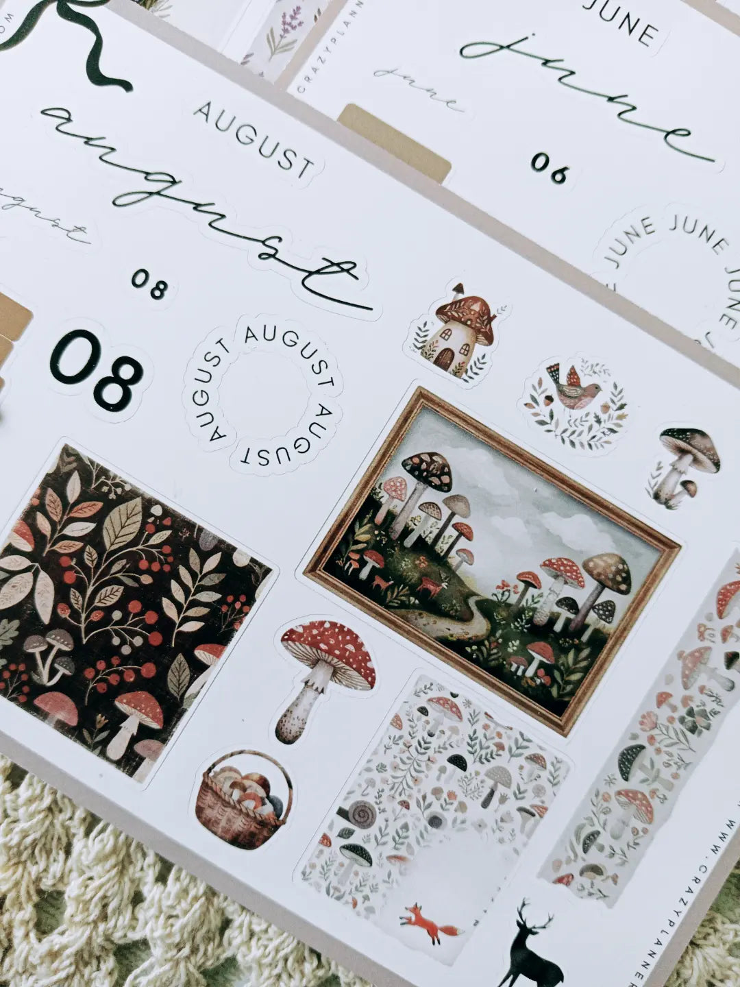 Seasonal Planner Sticker Collection | 12 Premium Velvet Matte Deco Sticker Sheets for Journals, Planners & Scrapbooking