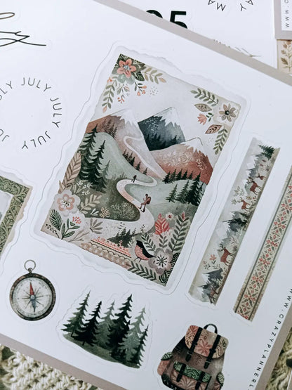 Seasonal Planner Sticker Collection | 12 Premium Velvet Matte Deco Sticker Sheets for Journals, Planners & Scrapbooking
