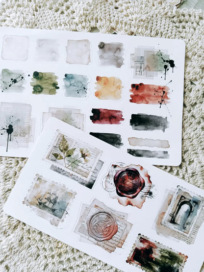 Artist's Atelier Creative Journaling Kit | Vintage Art Studio Collage Papers, Sticker Sheets & Die Cuts