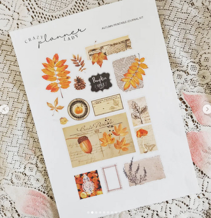 Printable Journaling Kit - Autumn (A4 Size)
