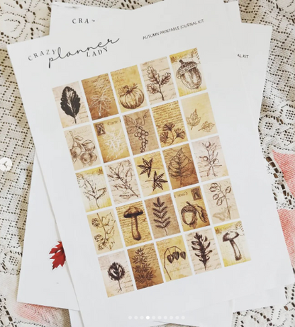 Printable Journaling Kit - Autumn (A4 Size)