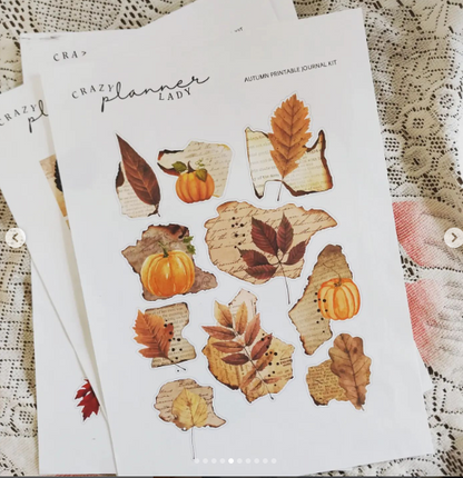 Printable Journaling Kit - Autumn (A4 Size)