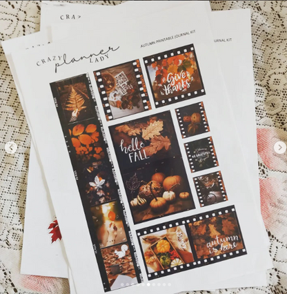 Printable Journaling Kit - Autumn (A4 Size)